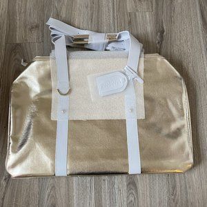 Versace Parfums Gym Bag, Gold
